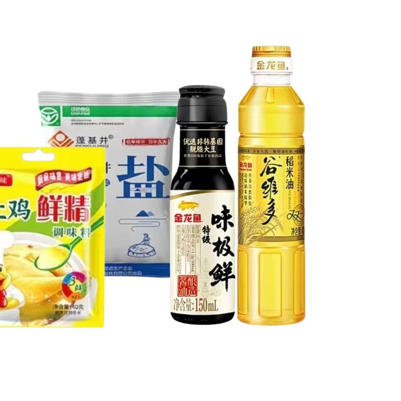 醬油套裝 (稻米油，豉油，雞精，鹽)