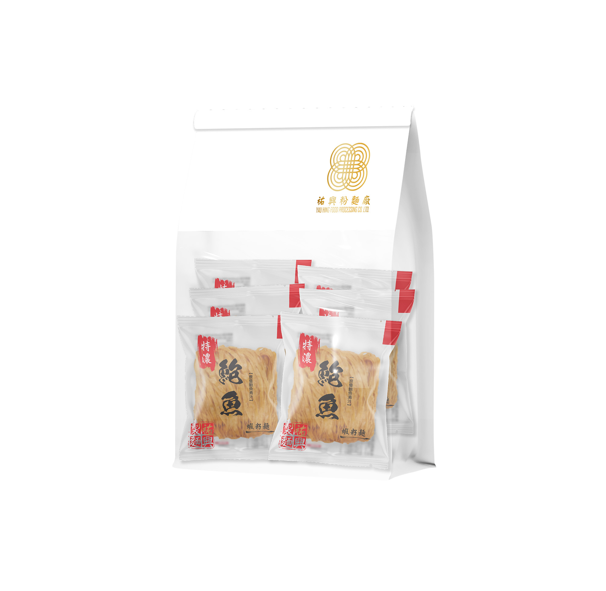 鮑魚蝦籽麵 (粗)